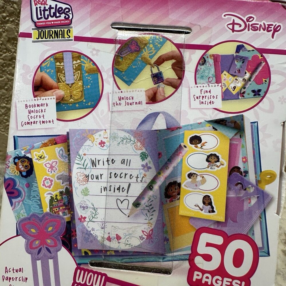 Real Littles Disney ENCANTO Mini journal with surprises NEW 50 Pages Clip Pen - Picture 6 of 6